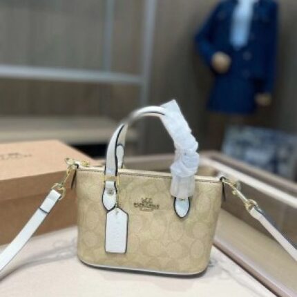 COACH MINI ROWAN COFFEE SATCHEL BAG (WITH BOX)1736